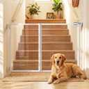27"-42" Extra Wide Dog Gates for Doorways, 30" H Indoor Pet Gate for Stairs