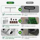 Soil Blocker, 2 Inch Soil Block Maker with 3 Sizes Seed Pins & Comfortable Handle 4 Cell Handlheld Soil Blocking Tool for Seed Starting, Grow Seedling, Outdoor Plants, Greenhouses, Garden