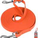 Waterproof Long Leash for Dogs Training 16FT/30FT/50FT, Long Dog Leash Heavy Duty Lead for Large Medium Small Dogs Outside Walking, Playing, Camping, or Yard(Orange 30FT)