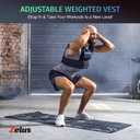 ZELUS 23lb Weighted Vest with Adjustable Weights for Exercise, Weight Vest for Men, Workout Vest for Home Workouts Cardio Strength Training Weight Loss (23lb-Iron Bar)