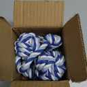 wodoca Dog Rope Toys 4 Pack, Puppy Teething Cotton Knot Chew Rope for Small Medium Dogs, Interactive Tug of War Dog Toys for Boredom, Teeth Cleaning (Blue)