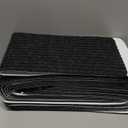 MBIGM 8" X 30" (15 in Pack) Non-Slip Carpet Stair Treads Non-Skid Safety Rug Slip Resistant Indoor Runner for Kids Elders & Pets with Reusable Adhesive - Black - Carpet Pads for Stairs