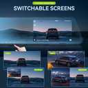 4.5 Inch Mirror Dash Cam Backup Camera 1080P Front and Rear View Mirror Camera for Cars Dual Lens Cam Loop Recording 150Wide Angle G-Sensor Parking Assistance Loop Recording