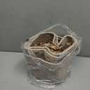 3 Pack Cube Storage Bin, 9x9x7 Cotton Rope Woven Baskets for Organizing Toys Clothes Towels, Square Gift Storage Baskets for Shelves, Nursery, Closet, Bathroom, Pantry (Jute)
