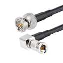 Superbat Micro BNC to BNC Cable 2ft SDI BNC Male to HDBNC Male Cable Right Angle Belden 1855A, Support 3G/6G/12G-SDI,for Blackmagic Video Assist Monitor Camera Video Switcher 2-Pack