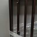 3-Panel Indoor Foldable Dog Fence for Stairs, Hallways, or Doorways - 54x24-Inch Wood Freestanding Dog Gates by PETMAKER (Brown)