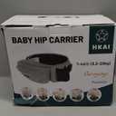 HKAI Baby Hip Carrier,Baby Carrier with Adjustable Waistband & Breathable Mesh, Ergonomic Carrier with Non-Slip Hip Seat Surface for Newborns & Toddlers (Grey)