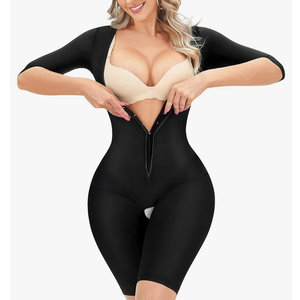RDSIANE Shapewear for Women Tummy Control Fajas Colombianas Waist Trainer Bodysuits Butt Lifter Upper Arm Compression Shaper, SizeL