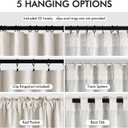 MIULEE 100% Blackout Curtains 96 Inch Long 2 Panels Set for Bedroom, Cream Thick Faux Linen Black Out Curtain Room Darkening Pleated Floor to Ceiling Window Drapes with Hooks for Living Room, Birch