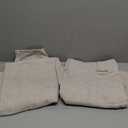 YoungsTex Oatmeal Burlap Linen Curtains 72 Inches Long for Living Room, Semi Sheer Drapes Light Filtering with Back Tab Rod Pocket for Office Bedroom Window, 2 Panels, 42 X 72 Inch