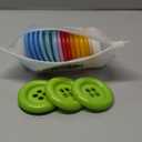 20Pcs Resin Button 4Holes, Large Plastic Resin Decorative Buttons Diameter 48mm(2), Sewing Flatback Button for Crafts Making, DIY and Clothes Sewing Card MakingRandom Mixed Colors