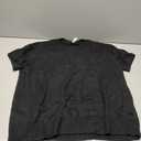 Dokotoo Womens Summer Tops Dressy Casual Crewneck Short Sleeve Shirts Solid Hollow Out Knit Loose Sweater Blouses (Large, Black)