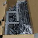 Hiaksedt Baby Playpen 50x50 Inch, Play Pens for Babies and Toddlers Baby Fence Play Yards for Indoor & Outdoor with Breathable Mesh Anti-Fall Playpen, Grey