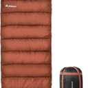 BISINNA XXL Sleeping Bag(90.55"x39.37") for Big and Tall Adults,3-4 Seasons Plus Size Warm and Comfortable Waterproof Lightweight Sleeping Bag Great for Camping Backpacking Hiking Indoor & Outdoor (2.5kg Left Zip 4 Season, Red)