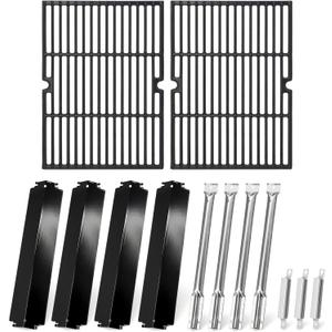 Adviace Replacement Parts for Charbroil 463268007 463268008 463268606 Grill Parts, Grill Grates, Heat Tents, Grill Burners and Carryover Tubes
