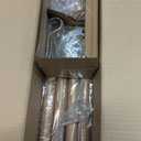 QDWIS Boho Wood Curtain Rods for Windows 48 to 84 inch,1" Adjustable Heavy Duty Window Curtain Rod with Imitation Wood Grain Finials,Rustic Decorative Drapery Rods Set,Size:36-88'',Natural Wood