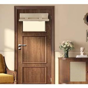 PI Blackout Thermal Insulated Door/Window Curtain for Small Window/Front Door - Office 1 Panel (W26XL20, Beige)