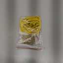 uxcell Wall Hooks, 15Pcs - Zinc Alloy Single Prong Wall Mounted Clothes Hook, Double Hole Hooks for Hanging Towel Coat Backpack Scarf Keys Hat Cup (Yellow)