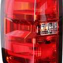 Tail Light Compatible With 2014-2019 Chevy Silverado 1500 2500 HD GMC Sierra 3500 HD Left Driver Side Taillight Replace 23431875 Halogen