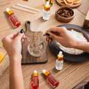 100 Pcs Mini Glass Oil Dropper Bottle Bulk, Clear Essential Small Empty Bottles Sample Containers Perfume Liquid Vials with Cap for Traveling (10 ml,Gold)