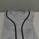 Phoneutrix Blank Plain Hip Hop Hipster Baseball Jersey Button Down Shirts Sports Uniforms Youth Large Jersey