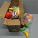 200Pcs Mini Play Kitchen Accessories for Kids, Pretend Cooking Playset with Cookware, Tableware & 2 Fruit Sets, Learning Gift for Girls, Boys, Toddlers, Green