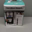 Hamilton Beach (47950) Coffee Maker with 12 Cup Capacity & Internal Storage Coffee Pot, Brewstation, Black/Stainless Steel (Black and Silver)