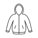 Men's Full Zip White Size XXL