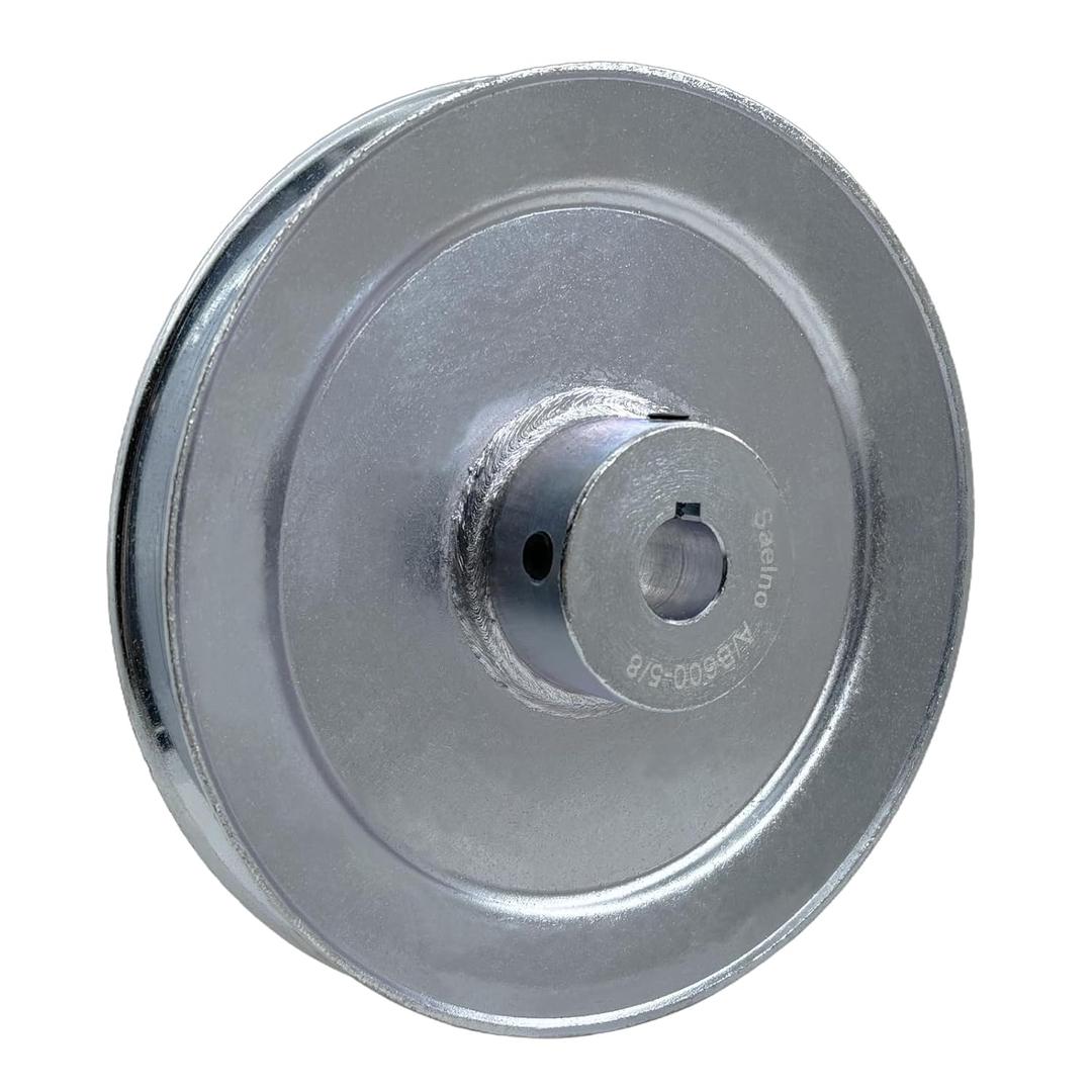 AB600-5/8 Single Groove Web Sheaves,v Belt Pulley 5/8" bore 6 OD,Motor Pulley Carbon Steel for A B 5L 4L V-Belts