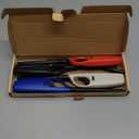 4 Pack Lighter Refillable Butane Lighters, Flexi-Wand Long Lighters for Candle Camping Fireplace Party BBQ Grill(Fuel Not Included)