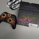 Svetaecho Wireless Switch 2 Controller for Nintendo Switch Controller/Lite/OLED, LED Wired PC Game Joysticks-Wireless iOS/Android Remote, Nintendo Game Accessories Interactive Gaming Figures (Colorful-RGB Fire)