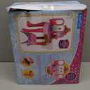 Toddler Vanity Magic Makeup Set Table & Chair Girl Toy Automatically Mirror with Music Light Pink Toys for 2 3 4 Year Old Girl Hair Salon Pretend Play Princess Dress Up Playset Valentine Gift age 3-5