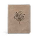 Hosanna Revival NLT Bible for Women — Journaling & Study Bible with Wide Margins, Taupe Leather-like Cover, Floral Design, New Living Translation Notetaking Bible: Marlo Theme