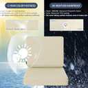 Favoyard Outdoor Deep Seat Cushion Set, Rainproof & 3-Year Fade Resistant Patio Furniture Cushions with Removable Seat Bottom & Back Cushion Covers for Chair, Sofa, Beige (Seat 24x24In Back 24x20In)