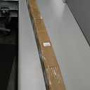 5ft Heavy Duty Sturdy Sliding Barn Door Hardware Kit for Single Door, Easy to Install and Reusable - Fit 1 3/8-1 3/4" Thickness & 30" Wide Door Panel, Black (I Shape Hanger)