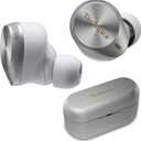 Technics Premium Hi-Fi True Wireless Bluetooth Earbuds with Advanced Noise Cancelling, 3 Device Multipoint Connectivity, Wireless Charging, Hi-Res Audio + Enhanced Calling - EAH-AZ80-S (Silver)