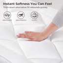 3inch Plush Lash Bed Topper Set Waterproof Massage Table Topper, Cozy Pillow Top Mattress Fits Spa & Massage Tables For Esthetician Lash Artist,Includes White Massage Pad & Face Cradle Cover