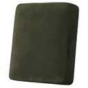 H.VERSAILTEX Velvet Stretch Couch Cushion Cover Plush Cushion Slipcover for Chair Cushion Furniture Protector Seat Cushion Sofa Cover (1 Piece Armchair Cushion Covers, Olive)