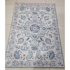 8x10 Area Rugs for Living Room, Machine Washable Soft Low Pile Rugs, Non-Slip Stain Resistant Carpet for Dining Room Kids Playroom Home Decor (Light Blue)