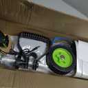 21V Electric Weed Wacker, Cordless Weed Eater Battery Powered, Lightweight Stringless Weed Trimmer with 2 Battery Operated & Wheels, 4 in 1 Grass Trimmer/Brush Cutter/Lawn Edger/Mower for Garden Yard, 35 inches