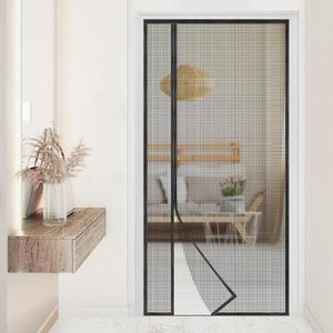 Magnetic Screen Door, Reversible Left or Right Side Opening, Mesh Door Screen Magnetic Closure, Keep Bugs Out, Pet and Kid Friendly, Fits Door Size 36" x 82"