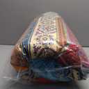 Bohemian Twin Comforter Set Soft Chic 3 Pieces Bedding Comforter Set Lightweight Exotic Red Teal Boho Mandala Colorful Vintage Comforter Bed Set for All Seasons