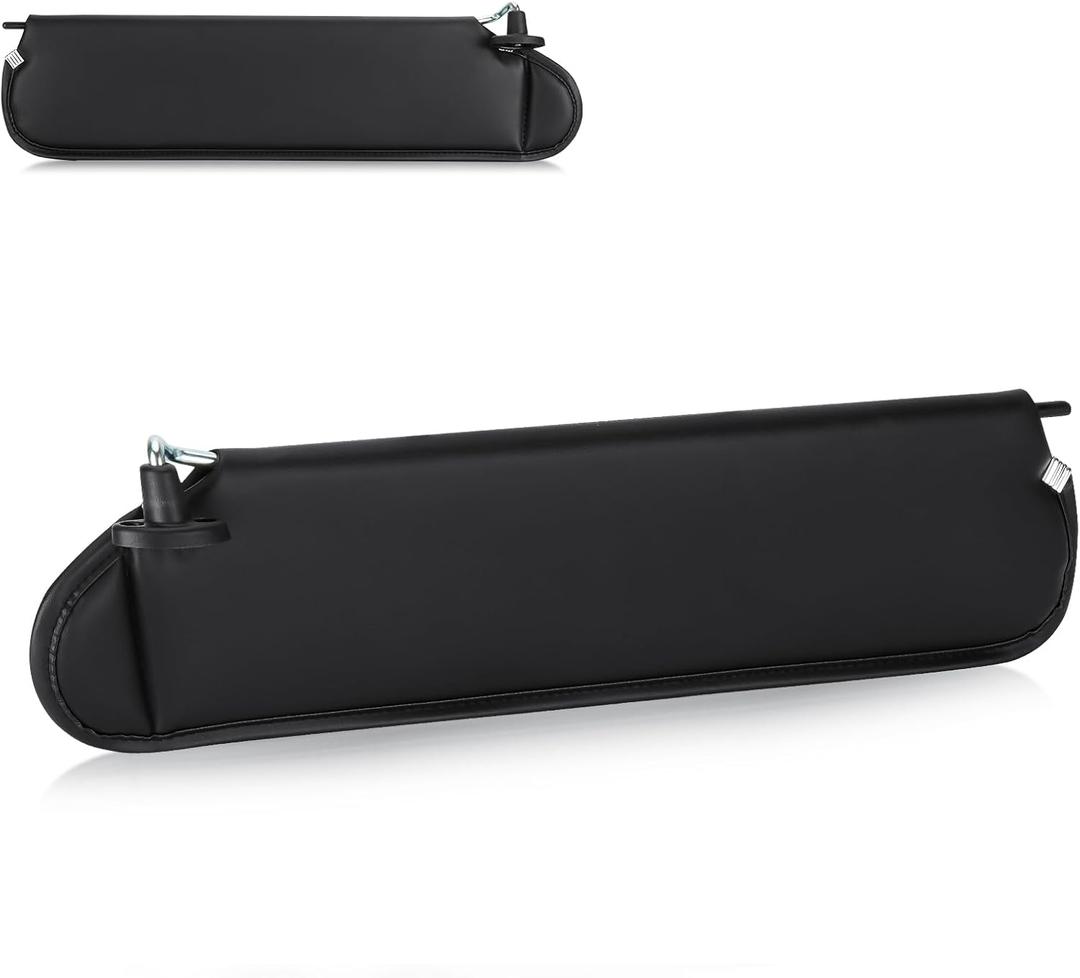 Left Driver Side Sun Visor Without Light Fit for Jeep Wrangler TJ 1997 1998 1999 2000 2001 2002, Black