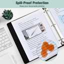 SUIN Sheet Protectors 500 Pack, Clear Plastic Page Protectors 8.5 x 11 Inch, Reinforced 3 Hole Plastic Binder Sleeves, Acid-Free Archival Document Holders for Office & School