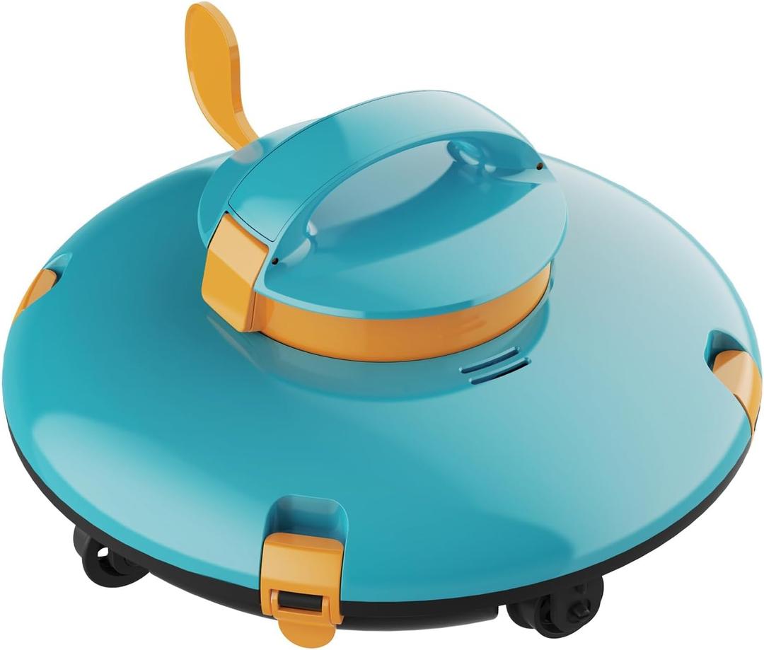 LVKE L1 Cordless Robotic Pool Cleaner, Pool Vacuum for Above Ground Pools with Obstacle-Crossing, 70 Mins Runtime, 40W Powerful Suction, Auto-Parking, Ideal for Flat Pools up to 38 Feet, Orange LVKE L1 Cordless Robotic Pool Cleaner, Pool Vacuum for Above Ground Pools with Obstacle-Crossing, 70 Mins Runtime, 40W Powerful Suction, Auto-Parking, Ideal for Flat Pools up to 38 Feet, Orange