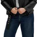 ity Chic Women's Plus Size Jacket - Julie Faux Leather Biker