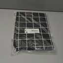 Rectangle Vinyl Table Cloth 24x48, Waterproof Elastic Fitted Tablecloth with Flannel Backing, Plastic Table Cover for Picnic, Camping, Outdoor, Black