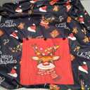 Christmas Pajama Set Long Sleeve Crewneck Top Elastic Waist Pants Sleepwear Loungewear
 Size L Men
