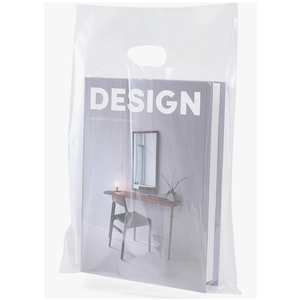 100 Clear Plastic Bags With Handles 9"x12" Perfect for Merchandise And Retail 1.5Mil Thick Clear Gift Bags With Handles