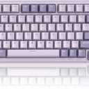 MageGee SKY81 75% Wireless Gasket Mechanical Gaming Keyboard, Hot Swappable RGB Custom Creamy Keyboard w/ 5-Layer Padding, BT/2.4G/USB-C, Knob Control, NKRO for Win/Mac (Dreamy Sky, Violet Switch)